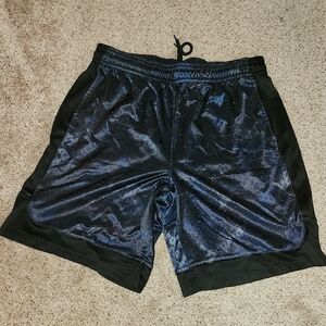 And1 Mens Size XL Black and Blue Athletic Shorts